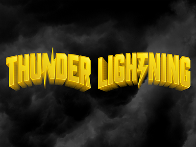 Very, Very Frightening electric halftone lettering lightning thunder type typography weather