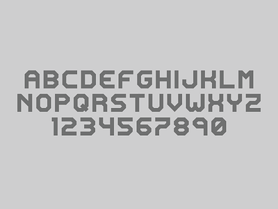Rigid Type font grid type