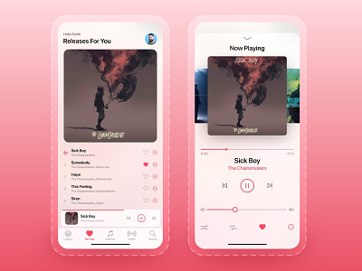 Apple Music - App UI 3d animation apple art branding cuberto design dribbblers graphic design illustration ios logo motion graphics music music player nft typography ui ux vector