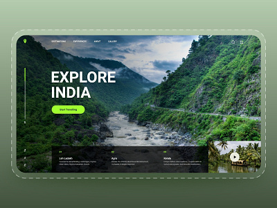 Travel Landing Page - Web UI