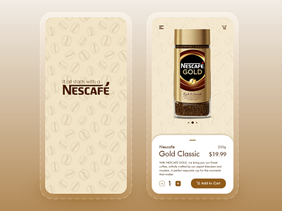 Nescafe - App UI 3d animation branding design dribbble graphic design illustration logo motion graphics ui ux vector