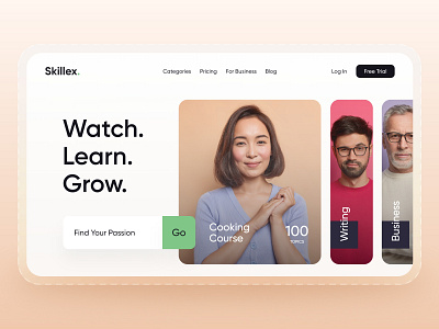 Skilllex Landing Page - Web UI