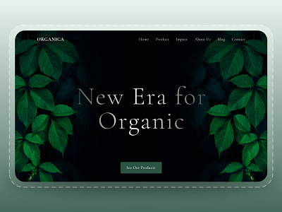 Organica Landing Page - Web UI