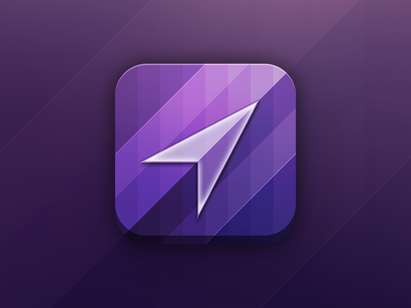 purple find my iphone icon