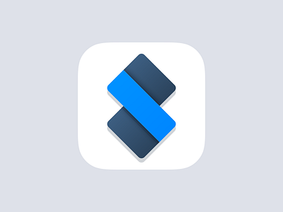 Something App Icon android blue box icon ios ios7 iphone s shadow smooth