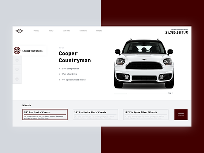 MINI web design minicooper 汽车 网页设计