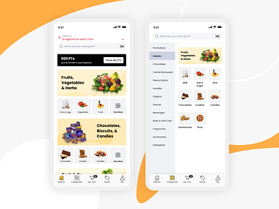 Grocery Application app application branding design designers dribbble grocery grocery application ui ux