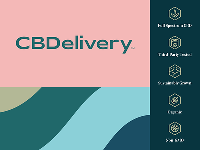 CBDelivery Branding branding cbd iconset identity logo