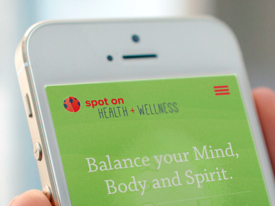 Spot On Health & Wellness; Brand Elements health ladybug logo overlap transparency website wellness