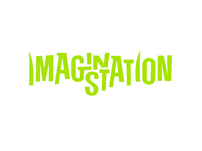 Imagination Station fun green imagination kids logo play playground station type