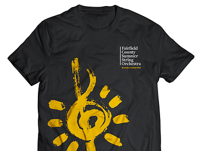 Band Camp clef conductor fairfield kids music orchestra performance strings summer sun sunshine tee