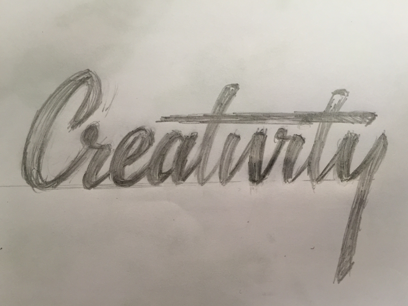 Creativity Display Lettering Creativity Lettering by Paul Wronski on Dribbble