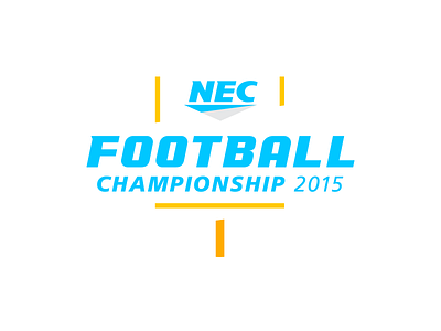 Northeast concept art conference football logo nec northeast sports