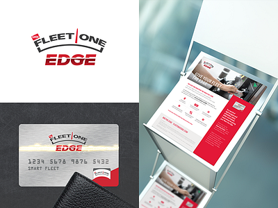 Fleet One EDGE branding card collateral fleet marketing