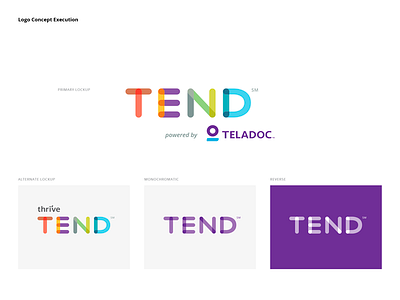 Telemedicine Branding Concept branding care health identity logo telemedicine tend