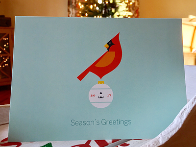 Xmas Card 2017 2017 card cardinal christmas holidays ornament seasons greetings xmas