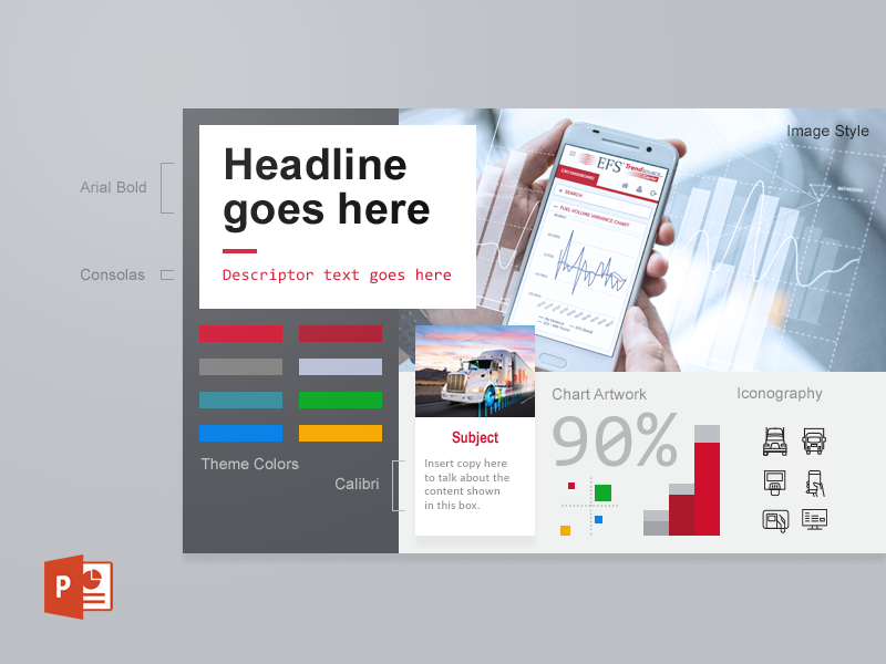 Theme branding style guide theme presentation powerpoint