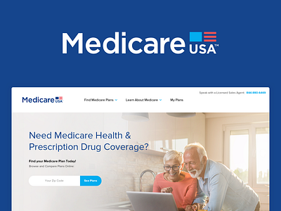 Medicare/Shopping Site Identity branding healthcare identity logo medicare website