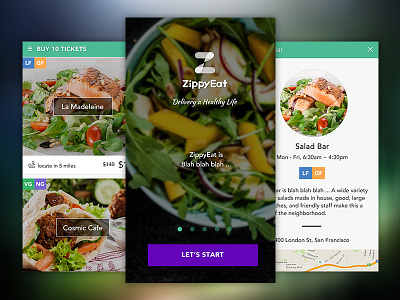 Zippyeat1 app delivery food green mobile