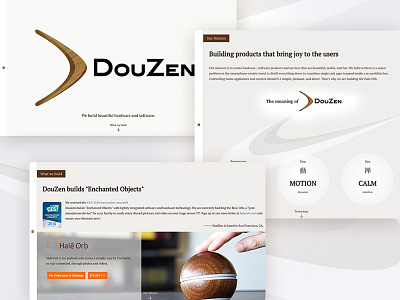 DouZen brown jquery responsive design typography website