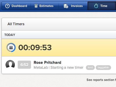 Time Tracking ballpark time tracking timer