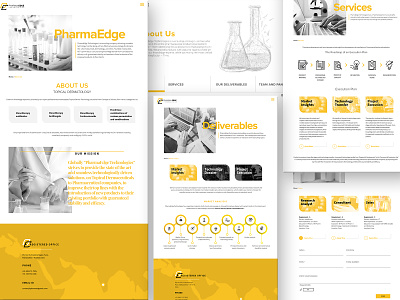 PharmaEdge Technologies branding landing page medical medicine pharmaceutical ui uiux website website concept website design
