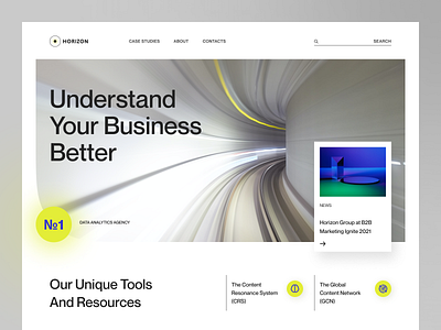 Corporative website for Horizon group