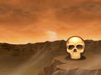 Death Desert Zone background concept death desert game art illustration zone