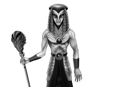 Mythological Alien alien bitcube character concept egypt illustration mythological