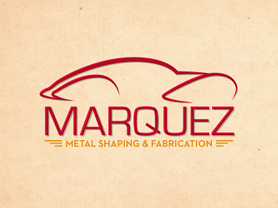 MARQUEZ | Metal Shaping & Fabrication automotive branding car design illustrated logo metal vector vintage