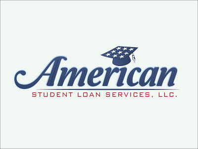 American Student Loan Services, LLC. america american logo stars typography usa vector