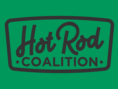 Hot Rod Coalition Badge badge car show hot rod marser designs patch rat rod script street rod