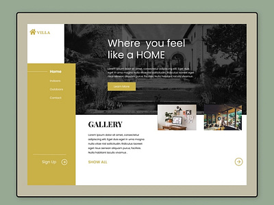 Villa - Reserve your comfort travelling accomodation bookings ui ux