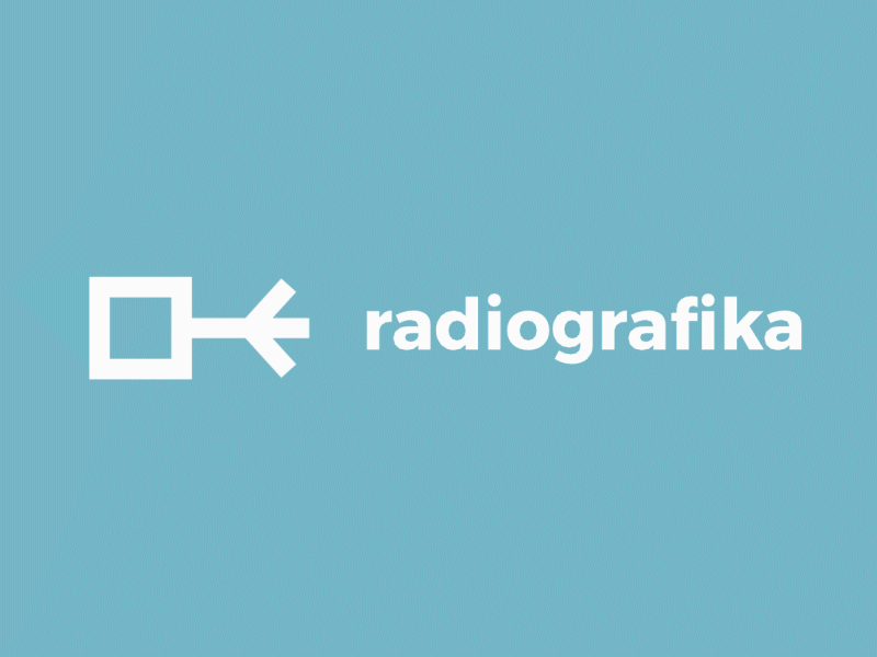 Radiografika animation design gif logo simple