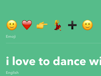 Translate full sentence to Emoji delight emoji fun icon ios translation ui