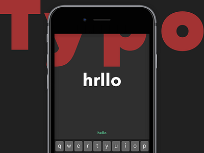 You made a typo? language typography ui ux
