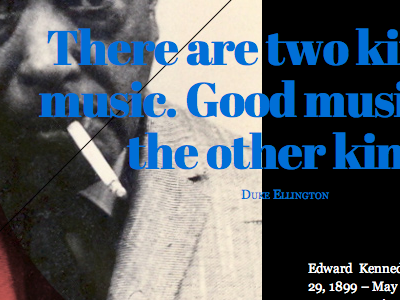Just plain text - Duke Ellington