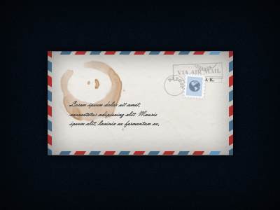 Envelope envelope old photoshop