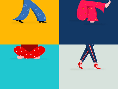 Different walking/sitting styles illustration adobexd application branding figma illustartor illustration legs ui ux