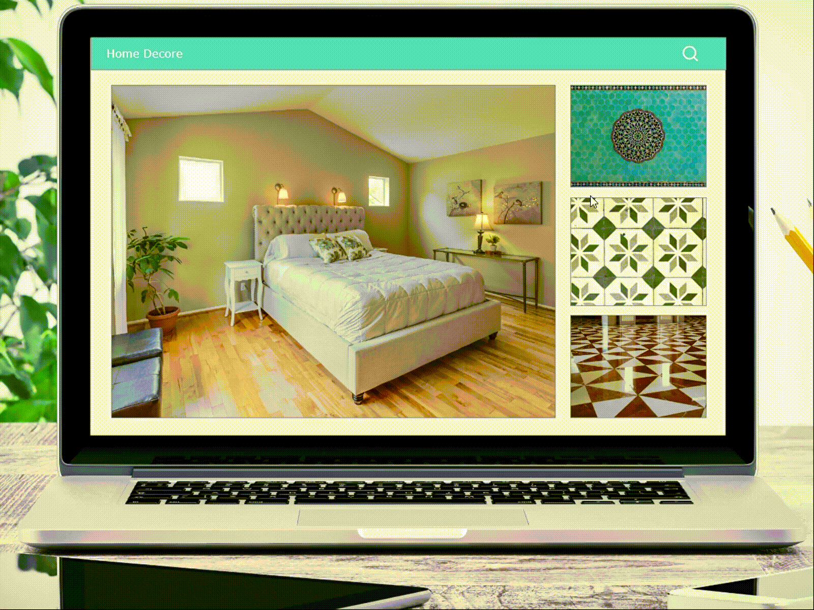 Home decor app adobexd application appscreen design homedecor tiles webapp