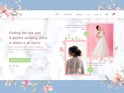 Wedding dress Web UI