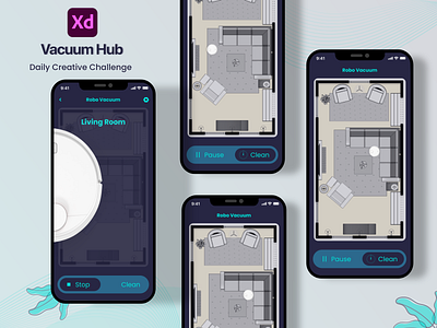 Vacuum Hub app creati design ui uiux