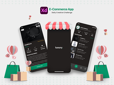 E-Commerce App app design creative challenge daily challenge daily ui daily ui challenge dailyuichallenge e commerce app mobile app design ui ui design xd daily challenge