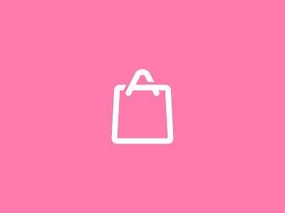 Letter A Shopping Bag Logo