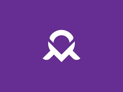 Letter M Maps Logo app business color company design letter m logo logos map modern purple shape simple startup technology