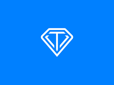 Letter T Diamond Logo