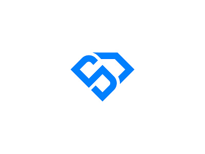 S Diamond Logo apps blue brand branding business clean color company design diamond jewelry letter s line logo logos luxury modern shape simple startup