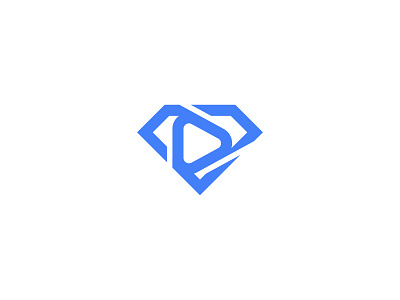 Diamond Play Logo business diamond logo logos media modern play simple video