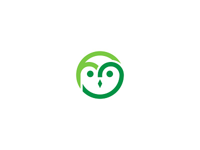 Letter F Owl Logo
