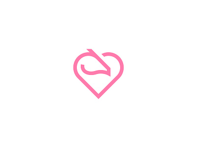 Love Horse Logo business logo logos modern simple